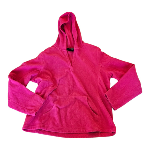 Athletech XL Pink Long Sleeve Full Zip Hooded Sweater - Picture 1 of 8